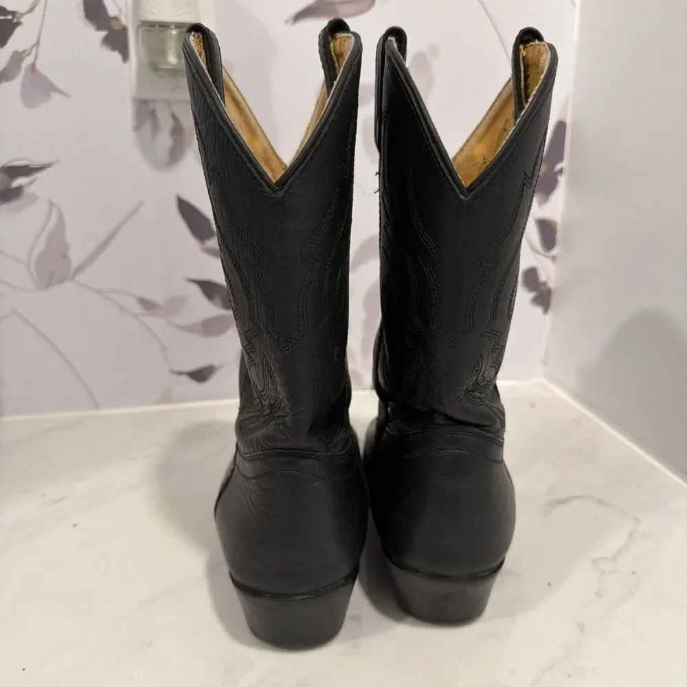 Smoky Mountain Boots Style 3032Y Black Leather Western Gorpcore Youth Size 6
